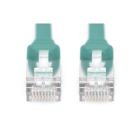 DK-1644-A-F-0025/G - CAT 6A U-FTP Patchkabel, Cu, PVC AWG 30/7,  0,25 m Grün