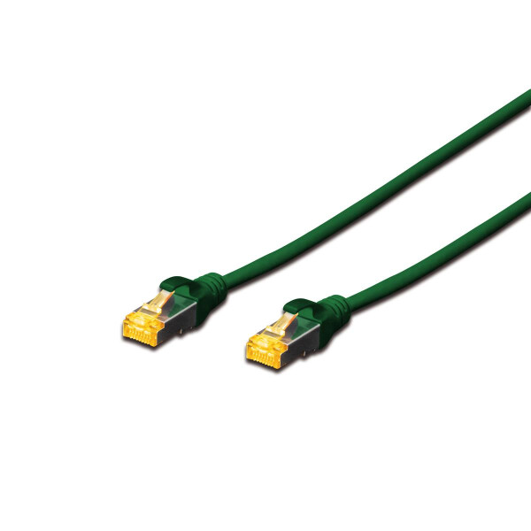 DIGITUS DK-1644-A-010/G - CAT 6A S-FTP Patchkabel, Cu, LSZH AWG 26/7, Länge 1 m, Farbe Grün