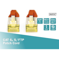 DIGITUS DK-1644-A-010/R - CAT 6A S-FTP Patchkabel, Cu, LSZH AWG 26/7, Länge 1 m, Farbe Rot