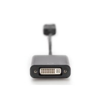DIGITUS AK-340409-001-S - DisplayPort Adapterkabel, DP - DVI (24+5) St/Bu, 0.15m,m/interlock, DP 1.1a komp., CE, sw