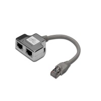 DIGITUS DN-93904 - CAT 5e Patchkabel-Adapter, 2x CAT 5e,...