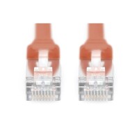 DK-1644-A-F-0025/R- CAT 6A U-FTP Patchkabel, Cu, PVC AWG 30/7,  0,25 m Rot