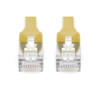 DK-1644-A-F-0025/Y - CAT 6A U-FTP Patchkabel, Cu, PVC AWG 30/7,  0,25 m Gelb