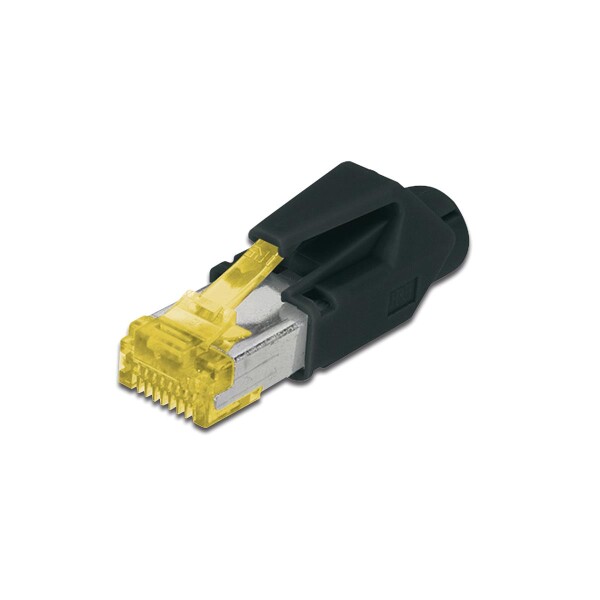 DIGITUS A-MO6A-8/8-HRS - CAT 6A RJ45 Modular-Steckerverbinder, Hirose TM31 8P8C, geschirmt, für Rundkabel, inkl. Haube
