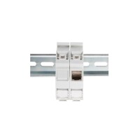 DIGITUS AN-25187 - Hutschienen Adapter für 1x Keystone Modul, IP20 Beschriftungsfeld und Staubschutz, für DN-93617