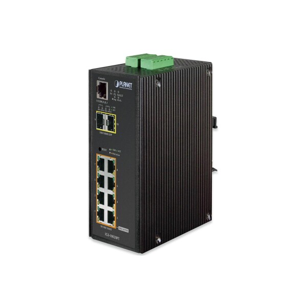 Industrie GE PoE Switch   8+2