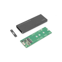 DIGITUS DA-71111 - Externes SSD-Gehäuse, M2 USB3.0, M.2 (NGFF), B-Key, Chipsatz: ASM1153E