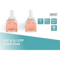DIGITUS DK-1617-005 - CAT 6 U-UTP Patchkabel, Cu, LSZH AWG 26/7, Länge 0,50 m, Farbe Grau