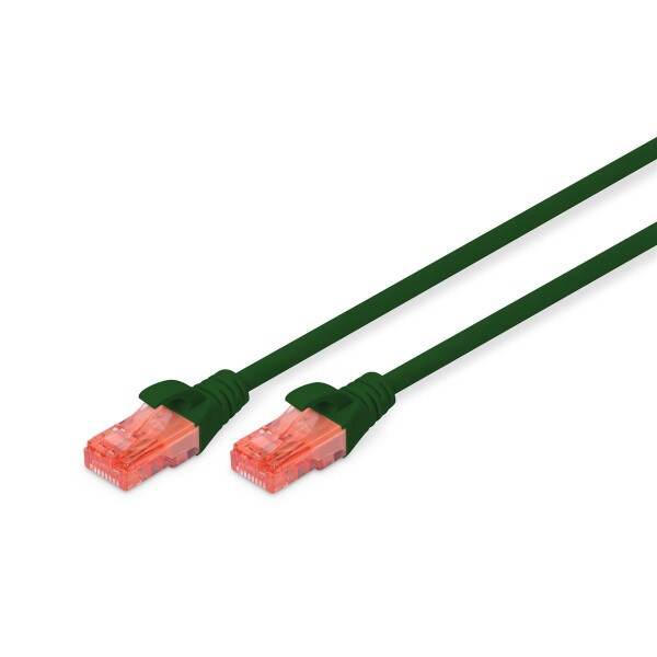 DIGITUS DK-1617-005/G - CAT 6 U-UTP Patchkabel, Cu, LSZH AWG 26/7, Länge 0,50 m, Farbe Grün