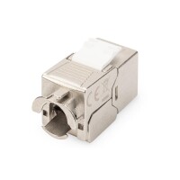 DIGITUS DN-93615-24 - CAT6A Keystone Jack, geschirmt,Re-embedded werkzeugf. Montage, Set 24 Stk