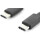 DIGITUS AK-300138-010-S - USB Type-C Anschlusskabel, Type-C - C St/St, 1.0m, 3A, 480MB, 2.0 Version, sw