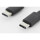 DIGITUS AK-300138-010-S - USB Type-C Anschlusskabel, Type-C - C St/St, 1.0m, 3A, 480MB, 2.0 Version, sw