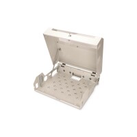 DIGITUS DN-19-04U-PB - Wandgehäuse, SOHO, Slim, 145x525x475 mm 3HE rotierbar, 2HE fix, Farbe grau ( RAL 7035)