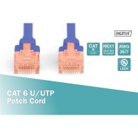 DIGITUS DK-1617-050/B - CAT 6 U-UTP Patchkabel, Cu, LSZH AWG 26/7, Länge 5 m, Farbe Blau