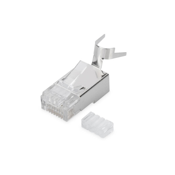 DIGITUS AK-219604 - CAT 6A Modularstecker, 8P8C, geschirmt für Massivleiter AWG 22 - 23