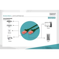DIGITUS DK-1617-050/G - CAT 6 U-UTP Patchkabel, Cu, LSZH AWG 26/7, Länge 5 m, Farbe Grün