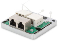 DIGITUS DN-93711 - CAT 6 Konsolidierungsgehäuse 2 Keystone Modul, geschirmt, 2-Port