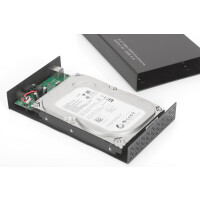 DIGITUS DA-71106 - SDD/HDD SATA Gehäuse, 3.5" USB3.0, for SATA III HDD 3.5", Alu, w/o PSU