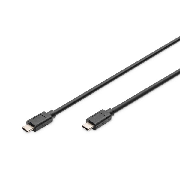 DIGITUS AK-300139-010-S - USB Type-C Anschlusskabel, Type-C zu C St/St, 1.0m, Gen2, 5A, 10GB, 3.1 Version, CE, sw