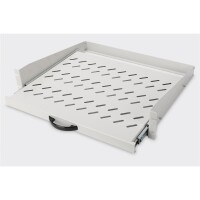 DIGITUS DN-19-TRAY-2-450 - 2HE ausziehb. Fachboden f. Schr. ab 450 mm Tiefe 88x483x352 mm, bis 30 kg, Grau (RAL7035)