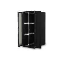 DIGITUS DN-19-SRV-42U-8/12B - 42HE Serverschrank, Unique, 2050x800x1200 mm perforierte Stahltüren, Farbe schwarz (RAL 9005)