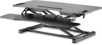 DIGITUS DA-90380-1 - Höhenverstellbarer Sitz- Steh Arbeitsplatz 95x61x11-46cm, Tastatur und Mausablage
