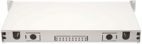DIGITUS DN-96320-4 - FO Spleißbox, 1HE, bestückt, 6x SC DX, OM4 inkl. Spleißkassette, farbige Pigtails, Kupplungen