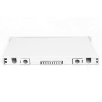 DIGITUS DN-96320-4 - FO Spleißbox, 1HE, bestückt, 6x SC DX, OM4 inkl. Spleißkassette, farbige Pigtails, Kupplungen