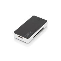 DIGITUS DA-70330-1 - USB 3.0 Card Reader mit 1m USB A Verbindungskabel Unterstützt MS/SD/SDHC/MiniSD/M2/CF/MD/SDXC Karten