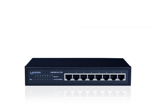 Lancom GS-1108 - Unmanaged - L2 - Gigabit Ethernet (10/100/1000) - Vollduplex