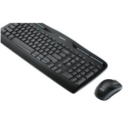 Logitech Wireless Combo MK330 - Volle Größe (100%) - Kabellos - USB - QWERTZ - Schwarz - Maus enthalten