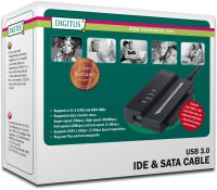 DIGITUS DA-70325 - USB3.0 zu SATAII + 3.5" IDE Adapter Kabel Netzteil(12V/2A) i. Lieferumf.