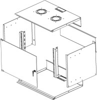 DIGITUS DN-19-09U-S-1 - 9HE Wandgehäuse, SOHO, unmontiert 460x540x400 mm, Glastür, grau