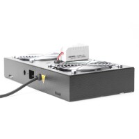 DIGITUS DN-19-FAN-2-WM-T-SW - Dachlüftereinheit für Wandgehäuse 2 Lüfter, Therm., Schalt., Schwarz (RAL 9005)