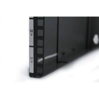 DIGITUS DN-19-PB-8U-SW - 8HE Wandmontage Patch-Halter,372x505x250 mm tiefenverstellbar, stapelbar, schwarz (RAL 9005)