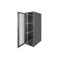 DIGITUS DN-19-SRV-42U-B-1 - 42HE Serverschrank, Unique, 2050x600x1000 mm perforierte Stahltüren, Farbe schwarz (RAL 9005)
