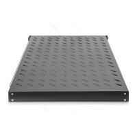 DIGITUS DN-19-TRAY-2-1000-SW - 1HE ausziehb. Fachboden für 1000 mm tiefe Schränke 44x483x720 mm, bis 65 kg, schwarz (RAL 9005)