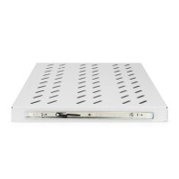 DIGITUS DN-19-TRAY-2-600 - 1HE ausziehb. Fachboden für 600 mm Tiefe Schränke 40x485x368 mm, bis 25 kg, grau (RAL 7035)
