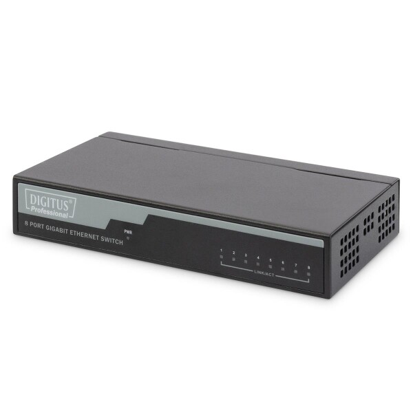 DIGITUS DN-80111 - Gigabit Ethernet Switch 8-port, unmanaged, Desktop