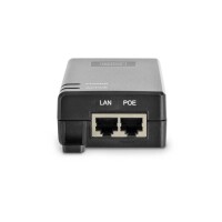 DIGITUS DN-95103-2 - Gigabit Ethernet PoE+ Injector, 802.3at Power Pins:4/5(+),7/8(-), 30W