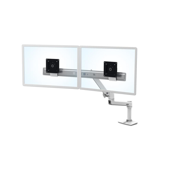Ergotron LX Series Desk Dual Direct Arm - Freistehend - 9,9 kg - 63,5 cm (25") - 100 x 100 mm - Höhenverstellung - Weiß