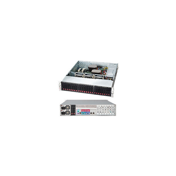 Supermicro CSE-216BE1C-R920LPB - Intel/AMD - 2.5 Zoll - Serial Attached SCSI (SAS)-3 - Serial ATA III - Rack (2U) - Silber - 920 W