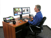 Ergotron Neo Flex Dual Monitor Lift Stand - 6,4 kg - 62,2 cm (24.5") - 75 x 75 mm - 100 x 100 mm - Höhenverstellung - Schwarz