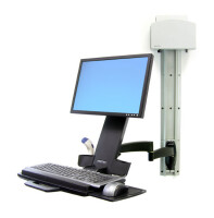 Ergotron 200 Series Combo Arm - 8,2 kg - 61 cm (24") - 75 x 75 mm - 100 x 100 mm - Schwarz