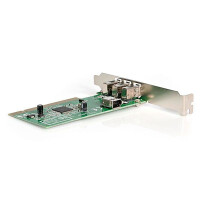 StarTech.com 4 Port 1394a FireWire PCI Schnittstellenkarte - 3x extern 1x intern - PCI - IEEE 1394/Firewire - Grün - Metallisch - CE - UL - FCC - REACH - TAA - Microsoft WHQL Certified - Texas Instruments - TSB12LV26 - 0,4 Gbit/s