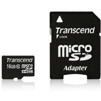 Transcend 16GB microSDHC Class 10 UHS-I - 16 GB -...