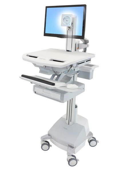 Ergotron StyleView - Multimedia-Wagen - Aluminium - Grau - Weiß - Aluminium - Kunststoff - Zink Stahl - Flachbildschirm - 16,8 kg - 61 cm (24")