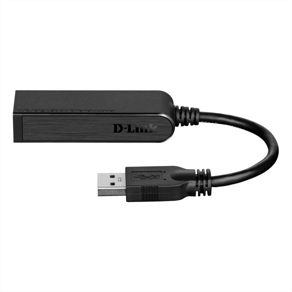 D-Link DUB-1312 - Eingebaut - Kabelgebunden - USB - Ethernet - 1000 Mbit/s - Schwarz