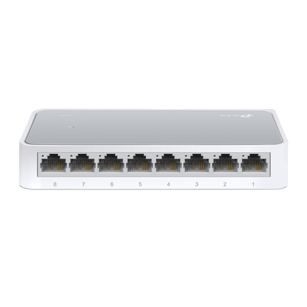 TP-LINK TL-SF1008D 8-Port 10/100Mbps Desktop Switch - Switch - 8 x 10/100