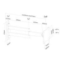 Neomounts by Newstar Flachbild Wandhalterung - 25,4 cm (10 Zoll) - 68,6 cm (27 Zoll) - 75 x 75 mm - 100 x 100 mm - 0 - 20° - Silber